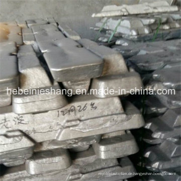China Hochwertige reine 99,7% 99,9% Aluminium Barren